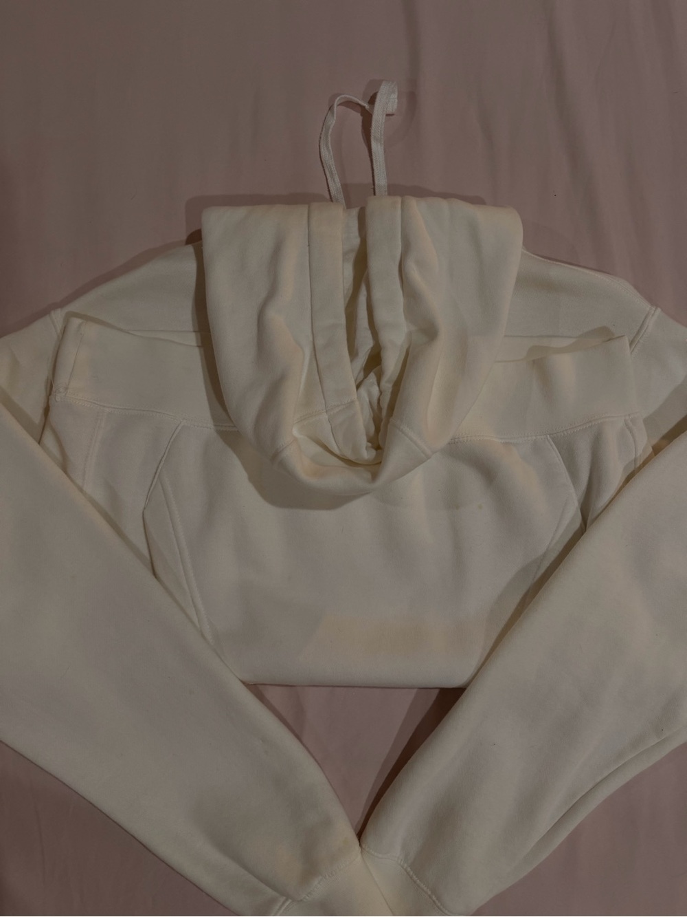 Nike Cream Pullover Hoodie with Black Swoosh - Picture 3 of 11
